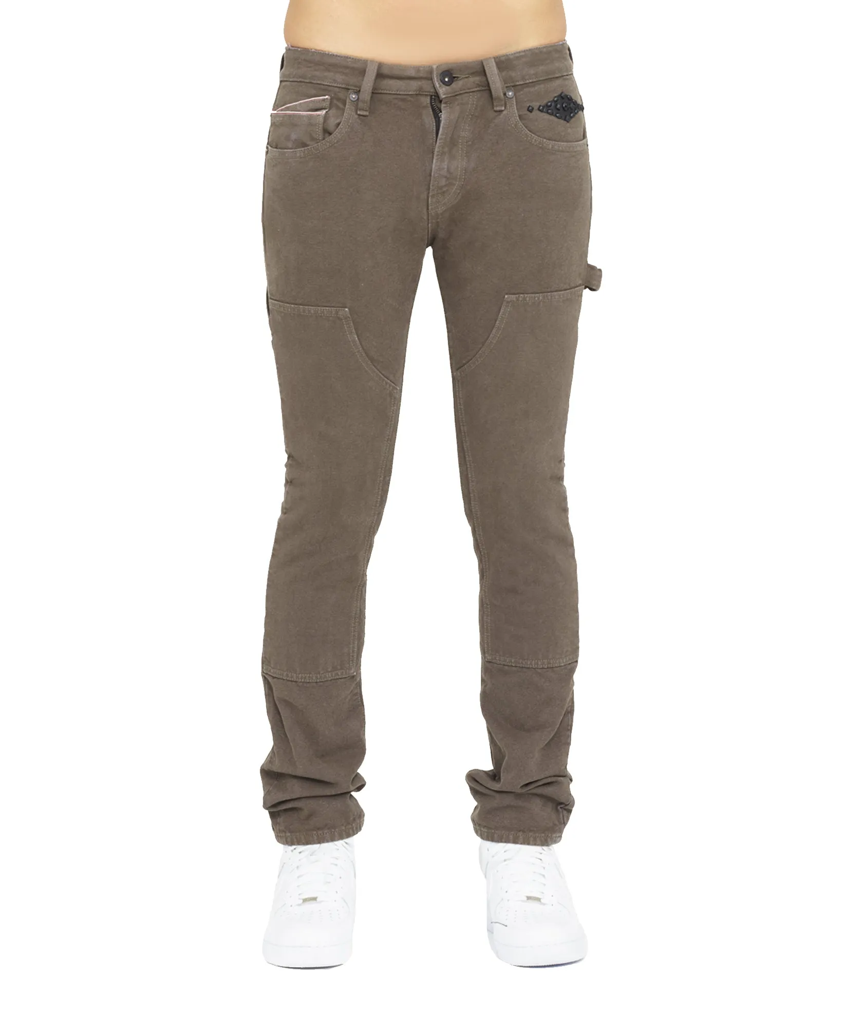 ROCKER SLIM RIGID 'LUCKY BASTARD' IN ARMY GREEN Outerwear Friendly Quick Dry Weave Technology