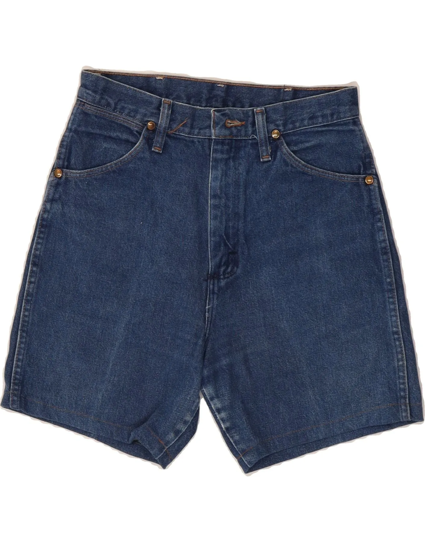 WRANGLER Womens High Rise Denim Shorts US 7 Medium W28  Blue Cotton Bamboo Fiber Blend