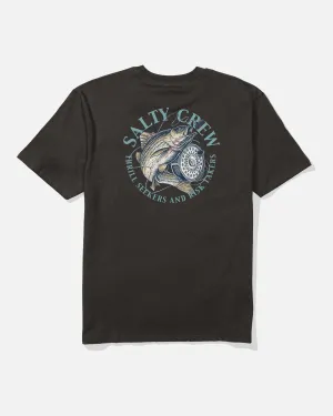 Loose Fit Reel Fly Classic Tee - Black