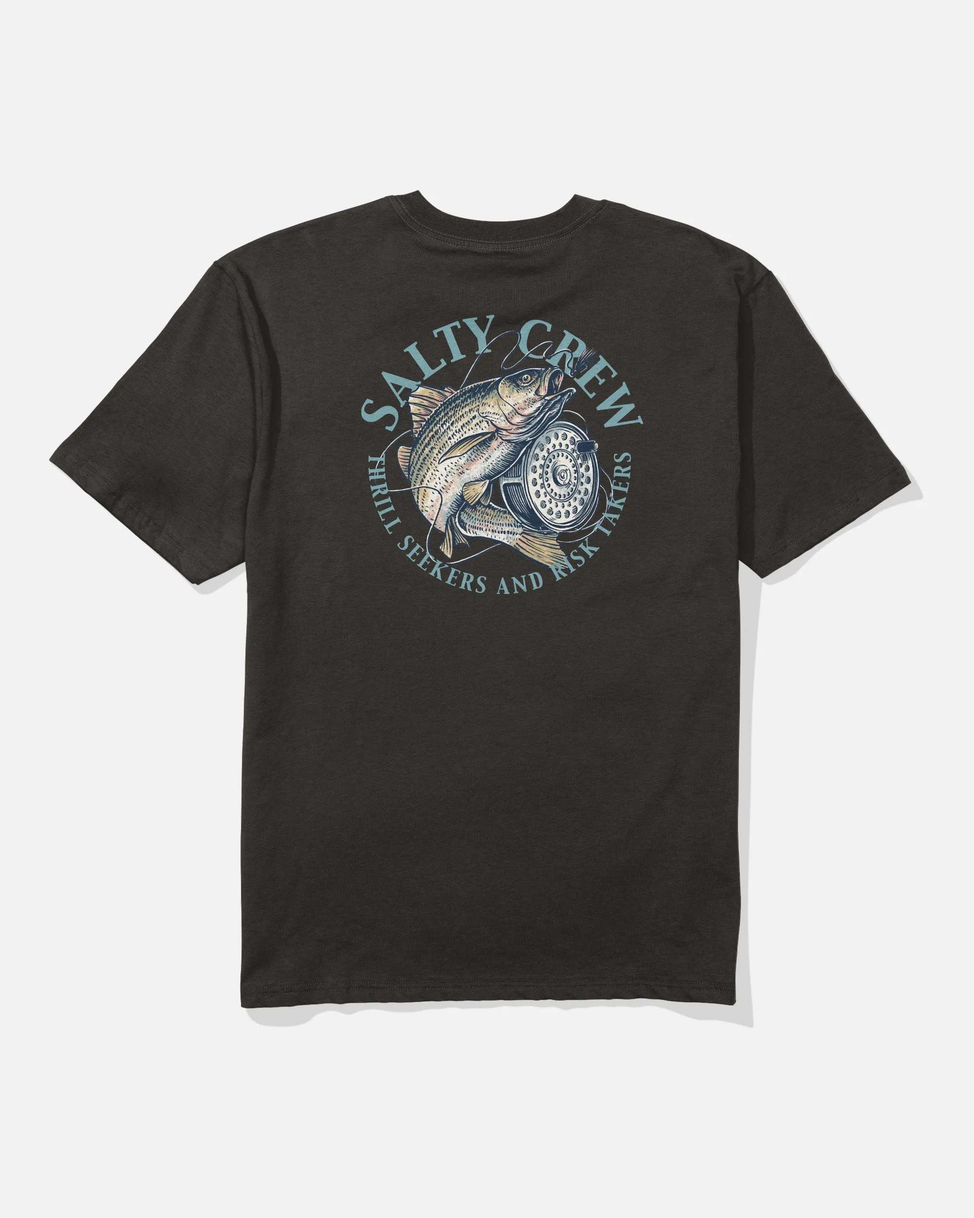 Reel Fly Classic Tee - Black Sporty Fashion