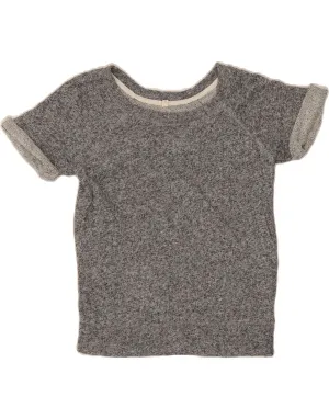Tear Resistant Knit J. CREW Womens T-Shirt BEST SELL UK 6 XS Grey Flecked Cotton