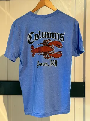crew neck Col-Lobster T-Shirt Heather Royal Blue