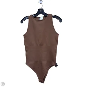 model style bodysuit Bodysuit By Clothes Mentor In Brown, Size: L