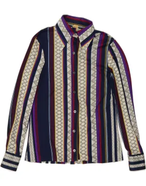 Personalized Touch VINTAGE Womens Shirt Blouse UK 12 Medium Multicoloured Striped