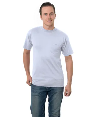 Leisure Wear Bayside BA3015 Adult 6.1 oz., Cotton Pocket T-Shirt
