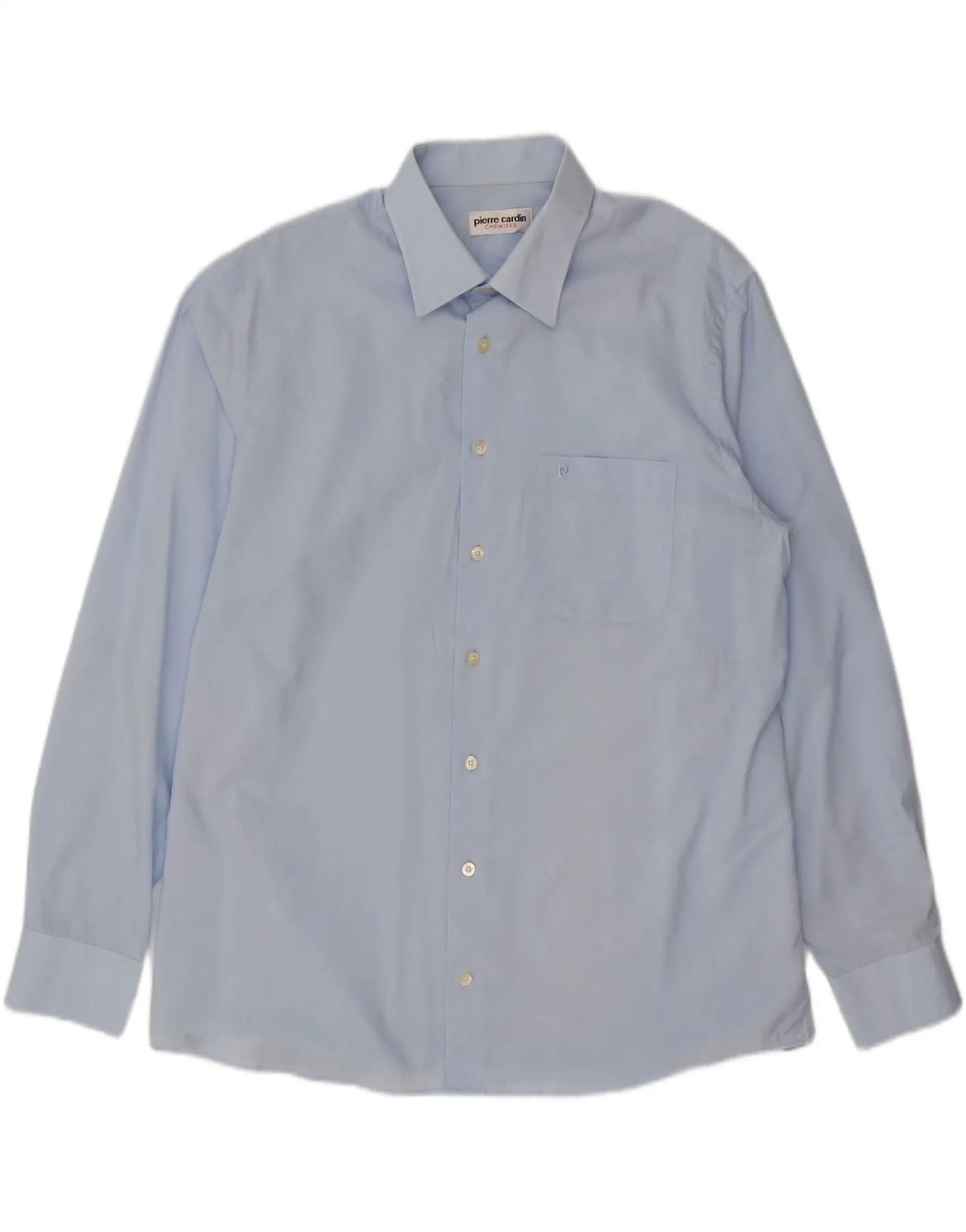 Corporate Wear Networking Session PIERRE CARDIN Mens Shirt Size 44 XL Blue