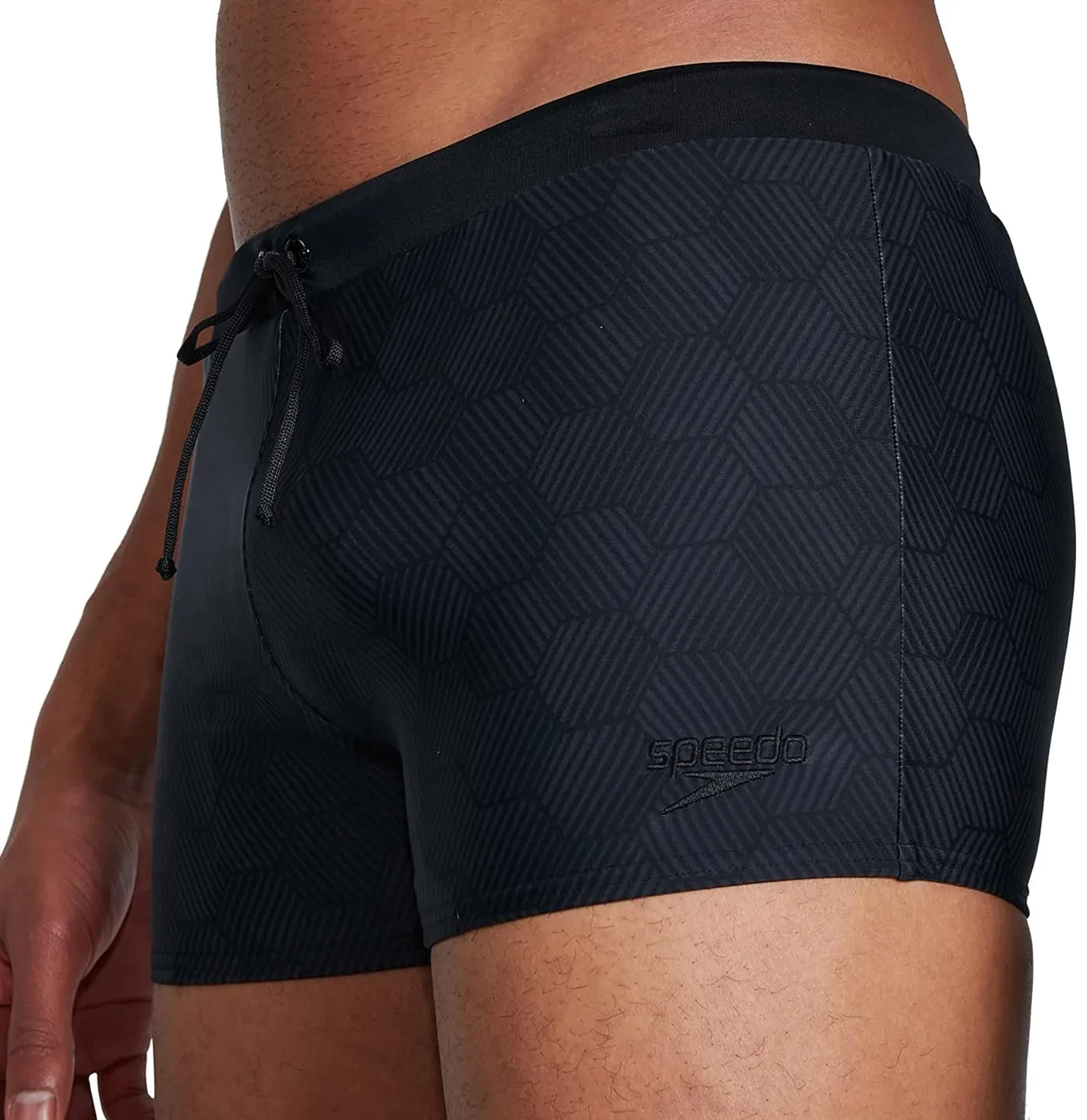 Speedo Valmilton Mens Swim Shorts - Black Pool Days Hypoallergenic Lining