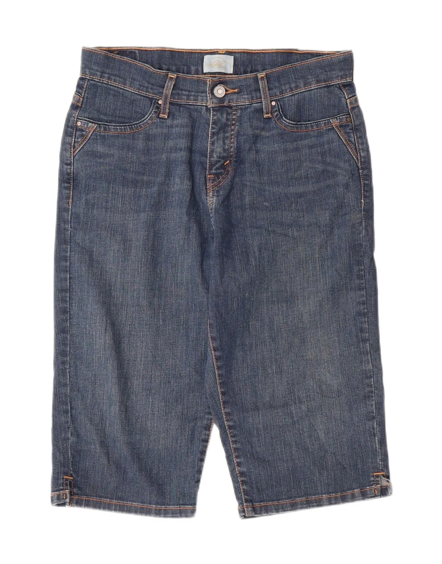 Distressed finish LEVI'S Womens Denim Shorts US 8 Medium W30 Blue Cotton