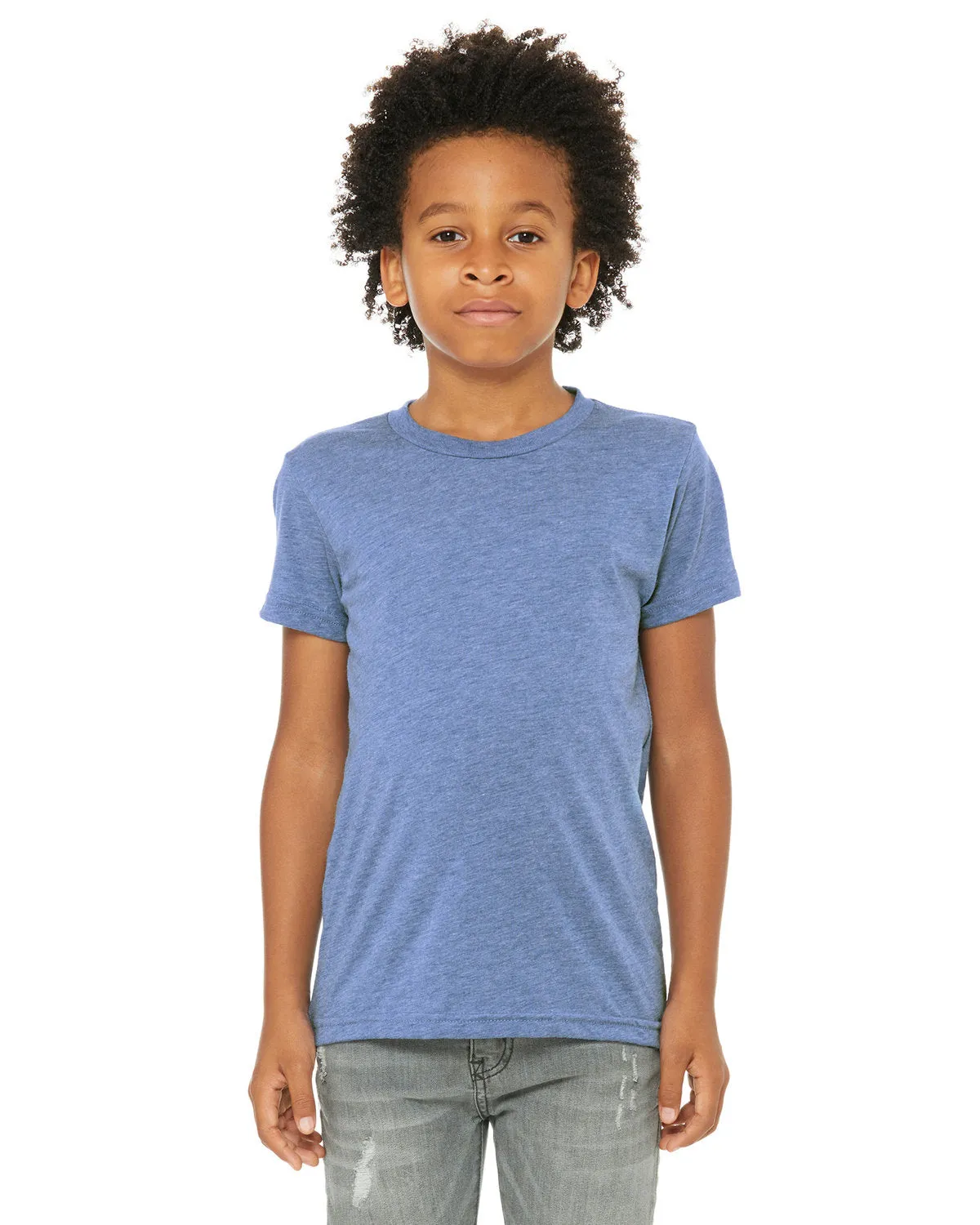 Bella   Canvas 3413Y Youth Triblend Short-Sleeve T-Shirt Street Fashion