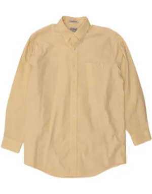 Fall Fashion L.L.BEAN Mens Shirt Size 16 Large Yellow Cotton