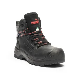 Iron Black Men's 6" Composite Toe Work Boots 632743 Travel Ready Gear Breathable mesh