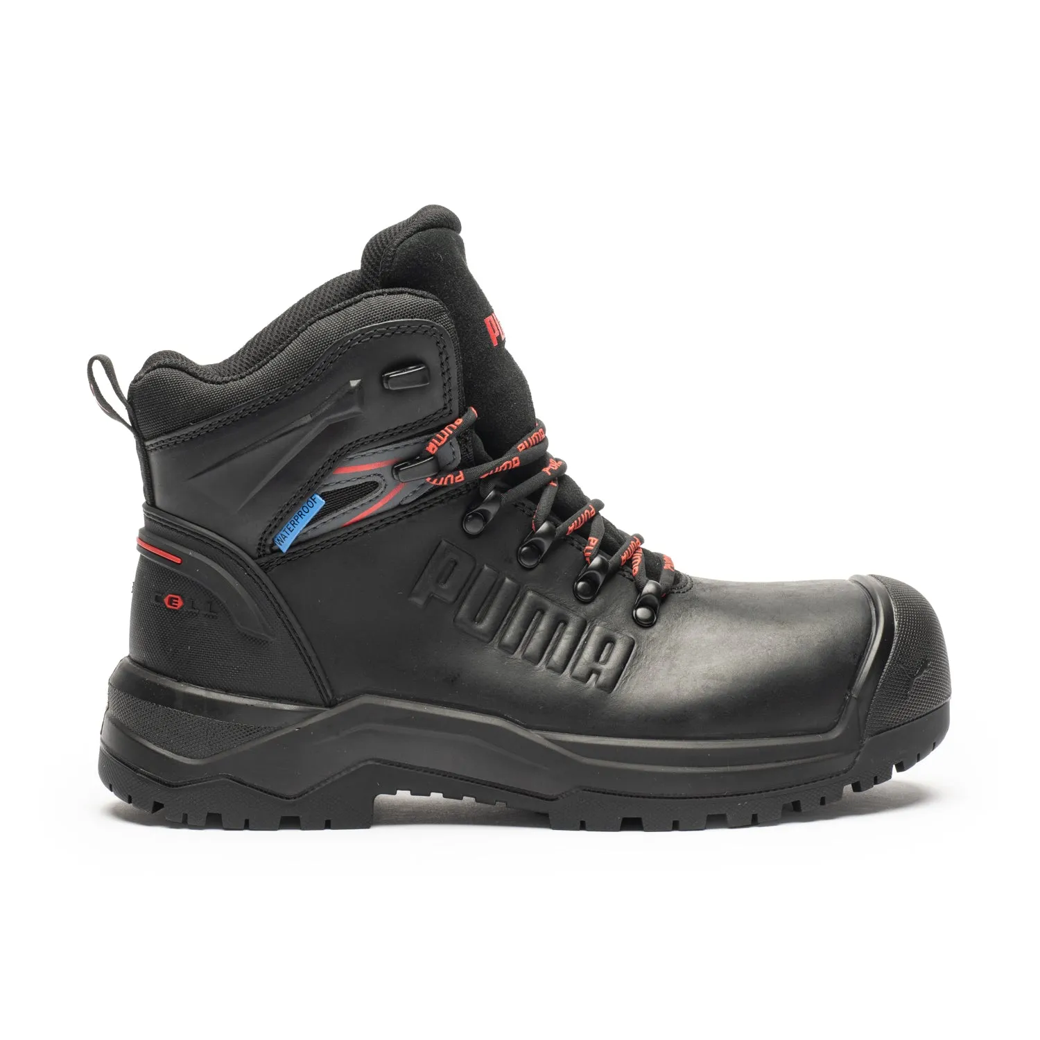 Iron Black Men's 6" Composite Toe Work Boots 632743 Traction Long Trek Support