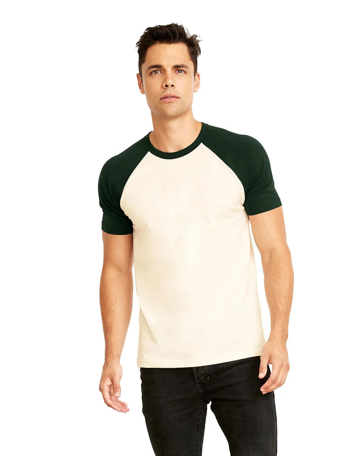 OdorResistantTechnology Active Fashion Next Level N3650 Unisex Raglan Short-Sleeve T-Shirt