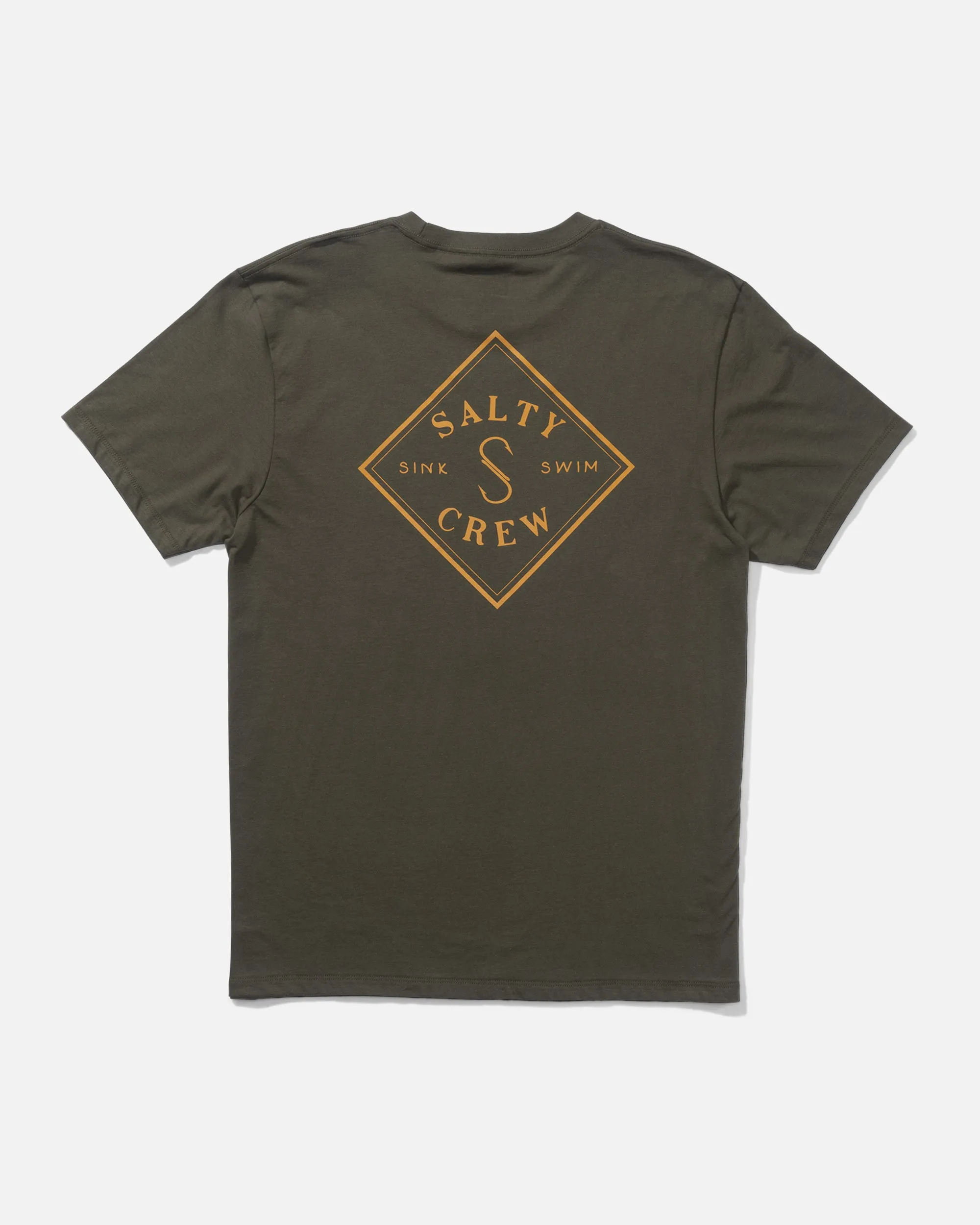 Tippet Tee - Dusty Olive Embroidered Details