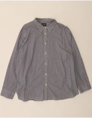 Vibrant Colors All-Ages Fit CHAPS Womens Shirt UK 22 3XL Navy Blue Gingham