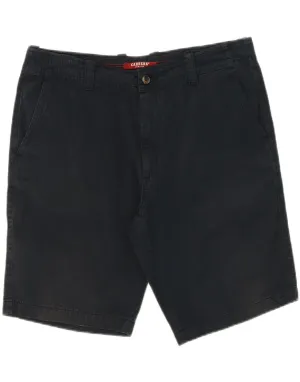 CARRERA Mens Chino Shorts W36 Large Navy Blue Cotton Stretch Fabric Minimal Finish