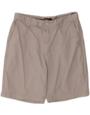 NAUTICA Mens Classic Fit Chino Shorts W33 Medium Grey Adaptive design Non Binding Waistline