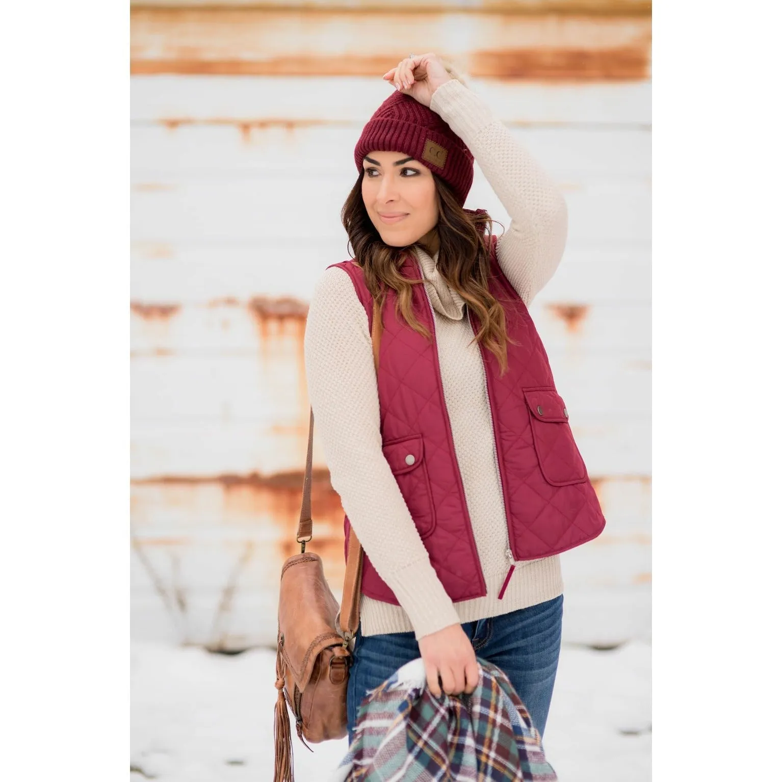 relief wideness Matte Puffer Vest