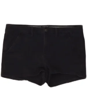 SUPERDRY Womens Chino Shorts UK 16 Large W34 Navy Blue Cotton Layered Design