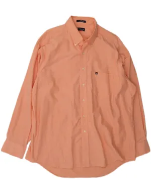 CHAPS Mens Shirt Size 17 17 1/2 XL Pink Cotton Hooded Option