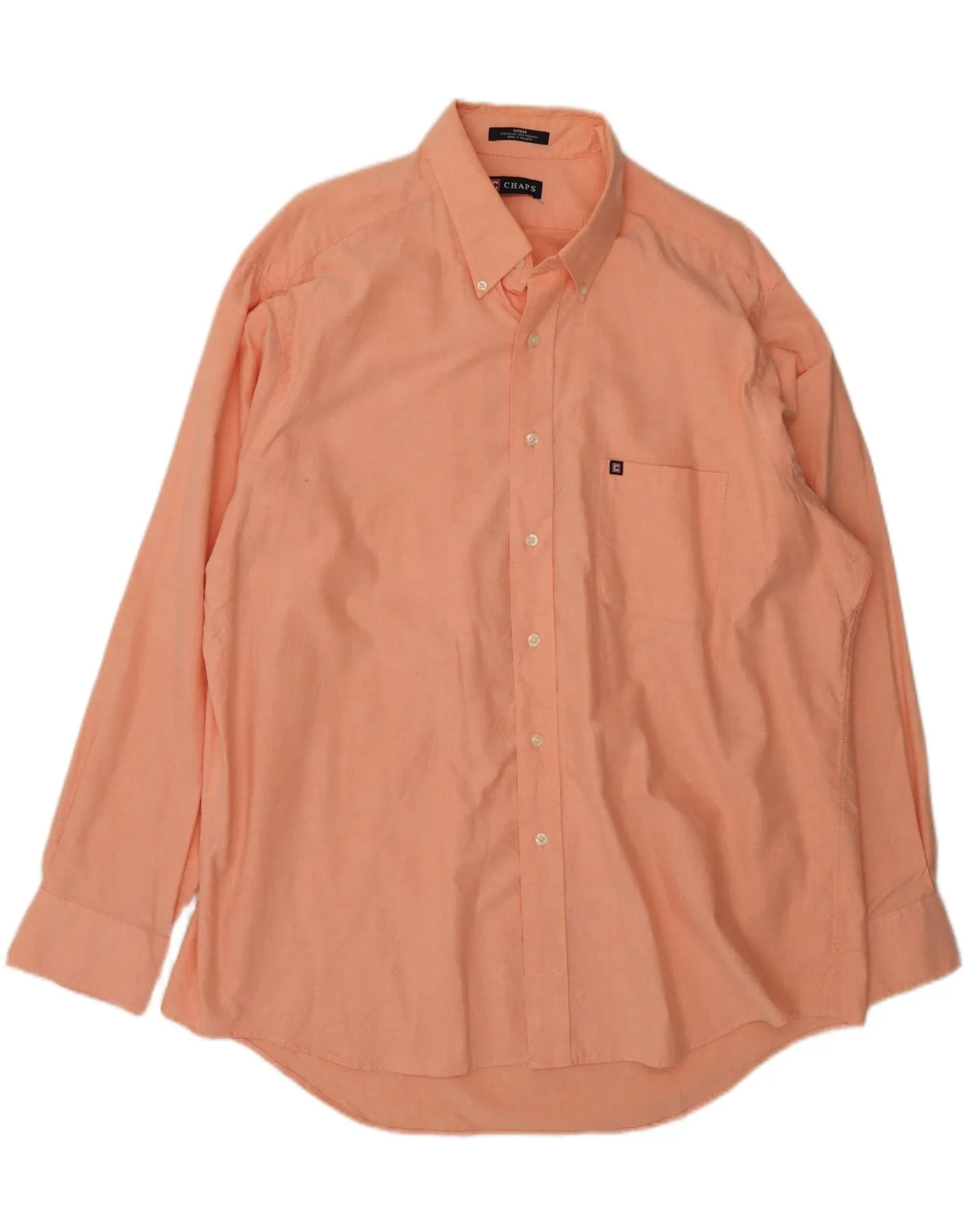 CHAPS Mens Shirt Size 17 17 1/2 XL Pink Cotton Hooded Option