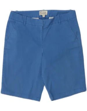 Tagless Design J. CREW Womens Bermuda Shorts US 6 Medium W32 Blue Cotton
