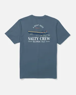 Seam Free Shoulders Salty Brew Tee - Slate