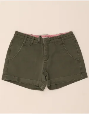 LEE Womens Casual Shorts US 4 Small W28  Khaki Cotton Backpacking Trip