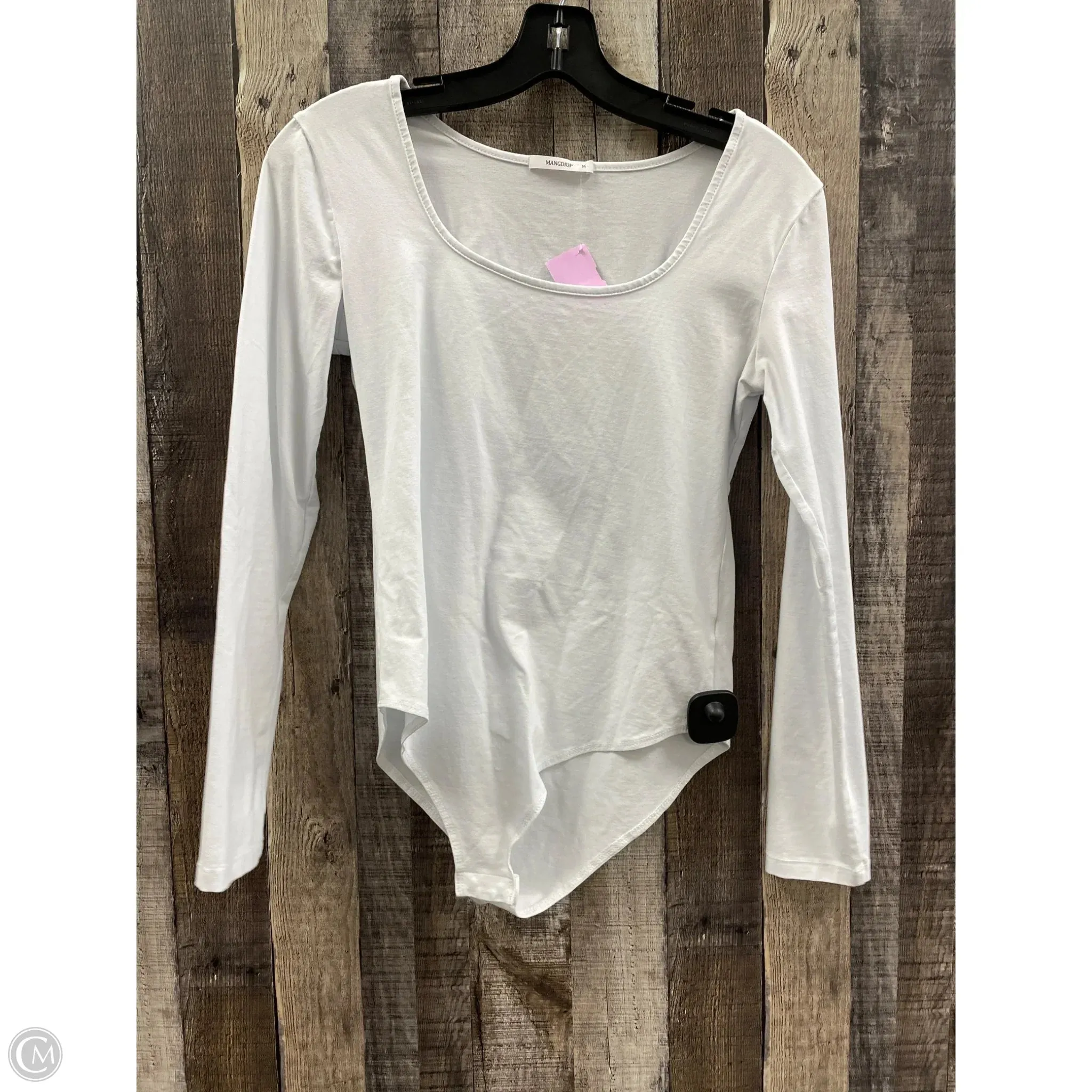 v neck bodysuit red bodysuit Bodysuit By Cme In White, Size: M