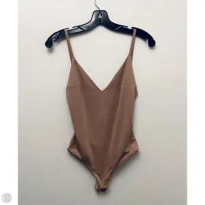 romper style bodysuit Bodysuit By By Together In Tan, Size: M