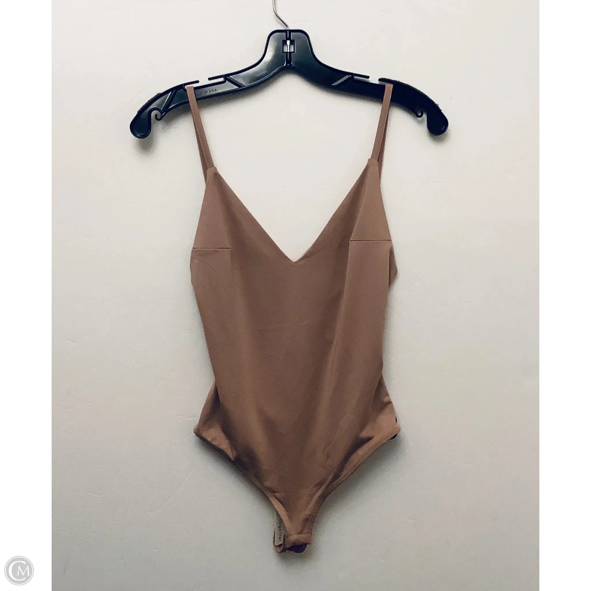 romper style bodysuit Bodysuit By By Together In Tan, Size: M