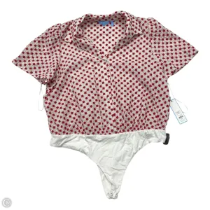 Bodysuit By Draper James In Red & White, Size: Xxl pink bodysuit retro bodysuit