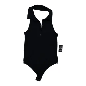 Bodysuit By Express In Black, Size:S chic bodysuit embroidered bodysuit