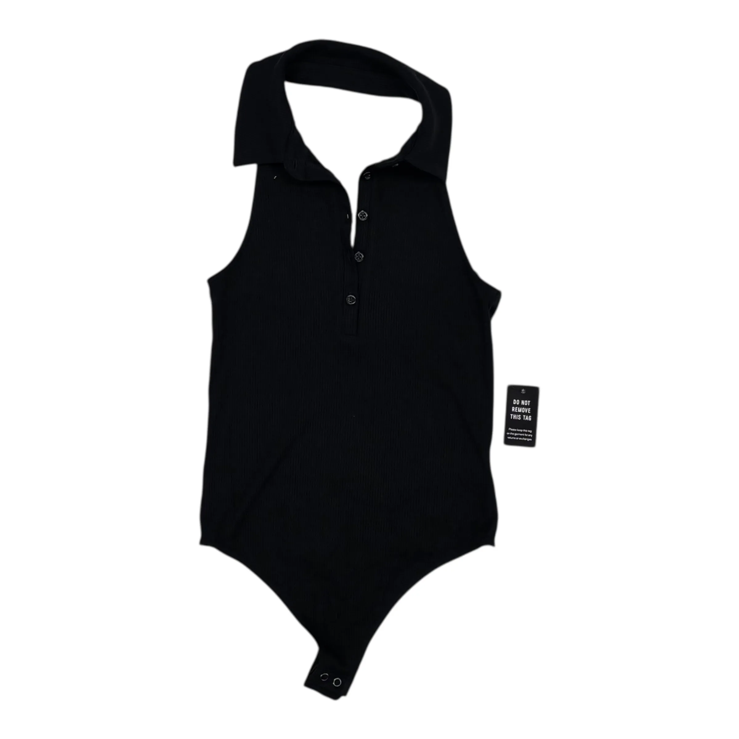 Bodysuit By Express In Black, Size:S chic bodysuit embroidered bodysuit