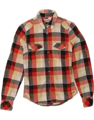Holiday Special Nautical Look WRANGLER Womens Shirt UK 10 Small Red Check
