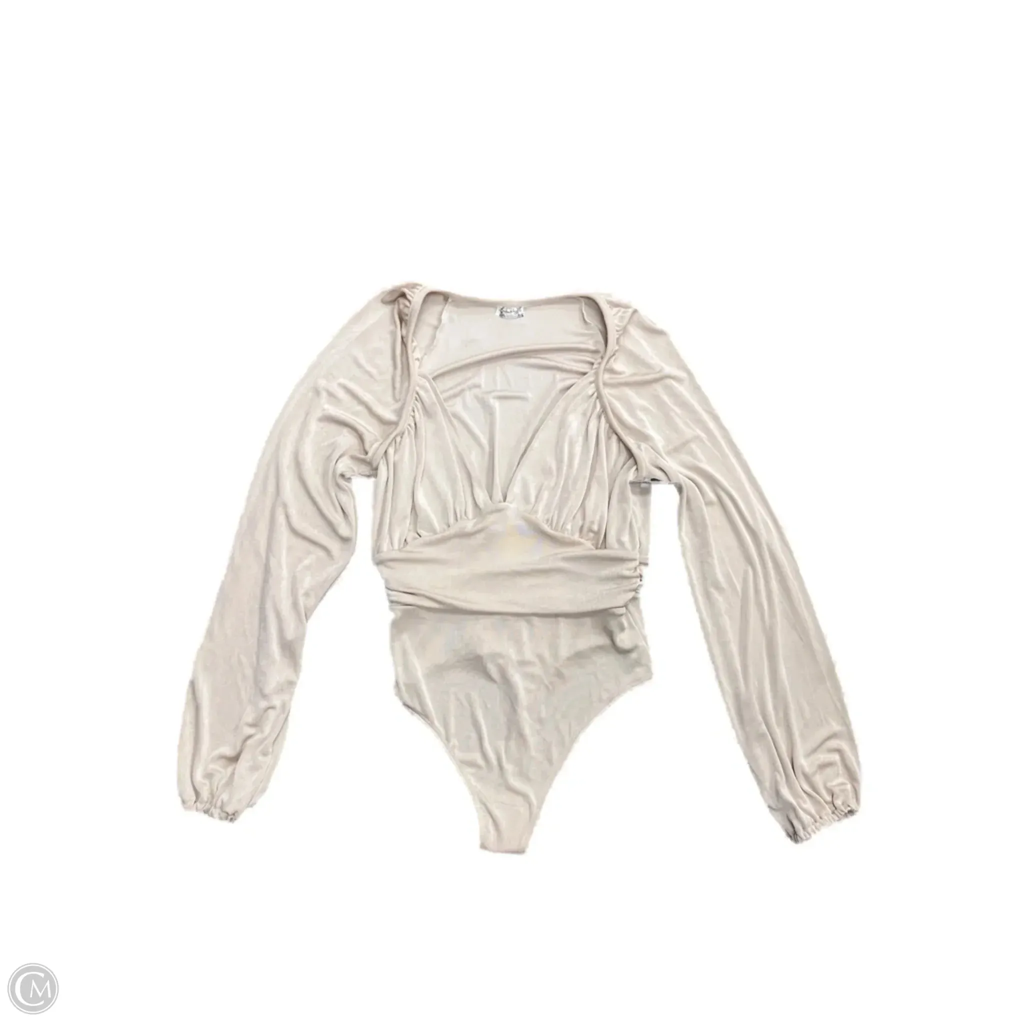 Bodysuit By Free People In Cream, Size: L oversized bodysuit