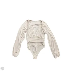 Bodysuit By Free People In Cream, Size: L oversized bodysuit