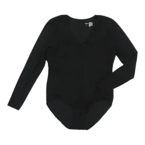 Bodysuit By Soma In Black, Size:L racerback bodysuit pregnancy bodysuit