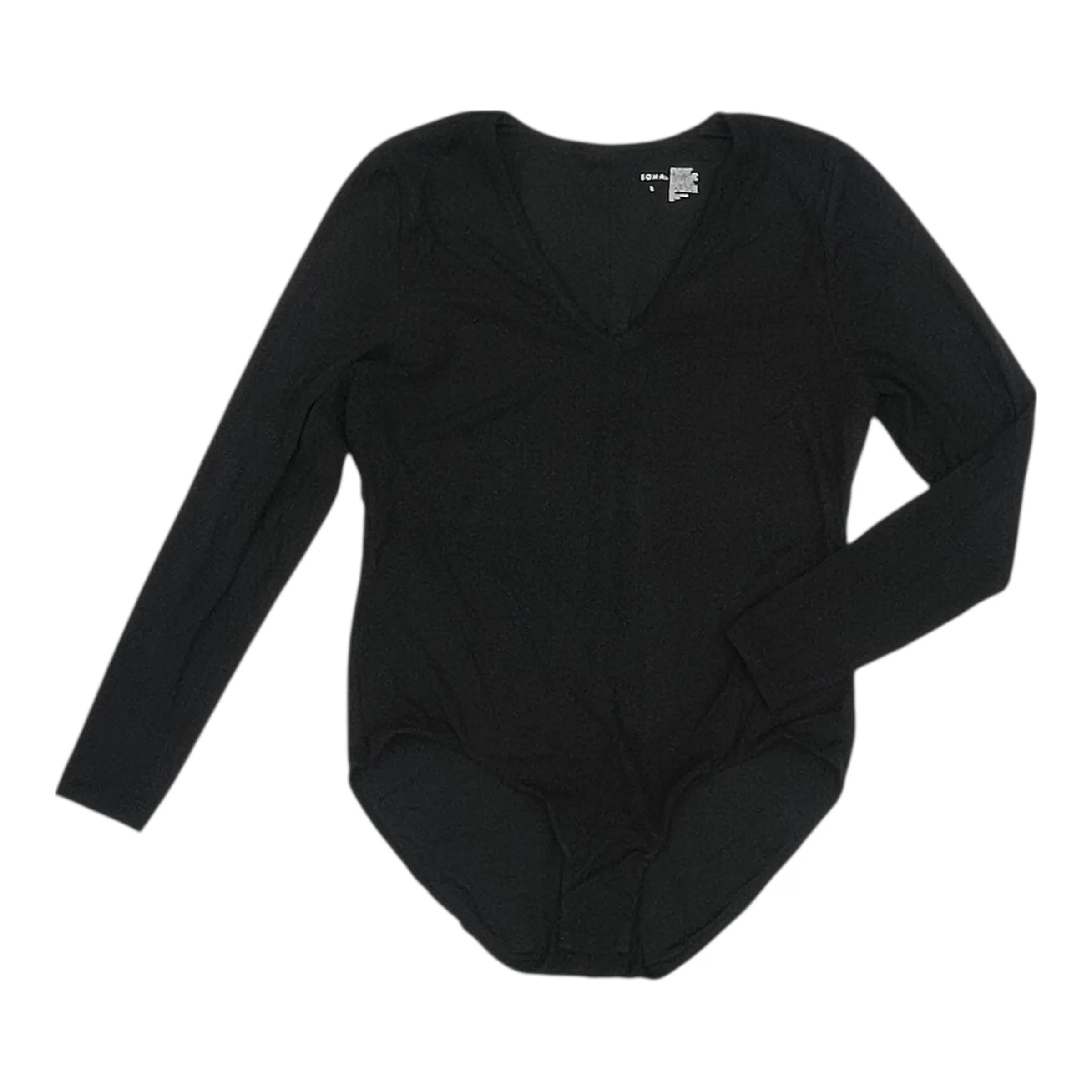Bodysuit By Soma In Black, Size:L racerback bodysuit pregnancy bodysuit