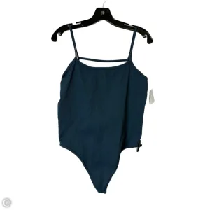 Bodysuit By Free People In Blue, Size: L curve bodysuit runway bodysuit