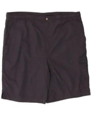 TOMMY BAHAMA Mens Cargo Shorts Large W40  Black Pinstripe Nylon Outdoor Vibe