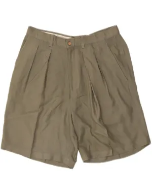 TOMMY HILFIGER Mens Relaxed Fit Pegged Chino Shorts W34 Large  Khaki Silk Modern Design Quick Movement Fit