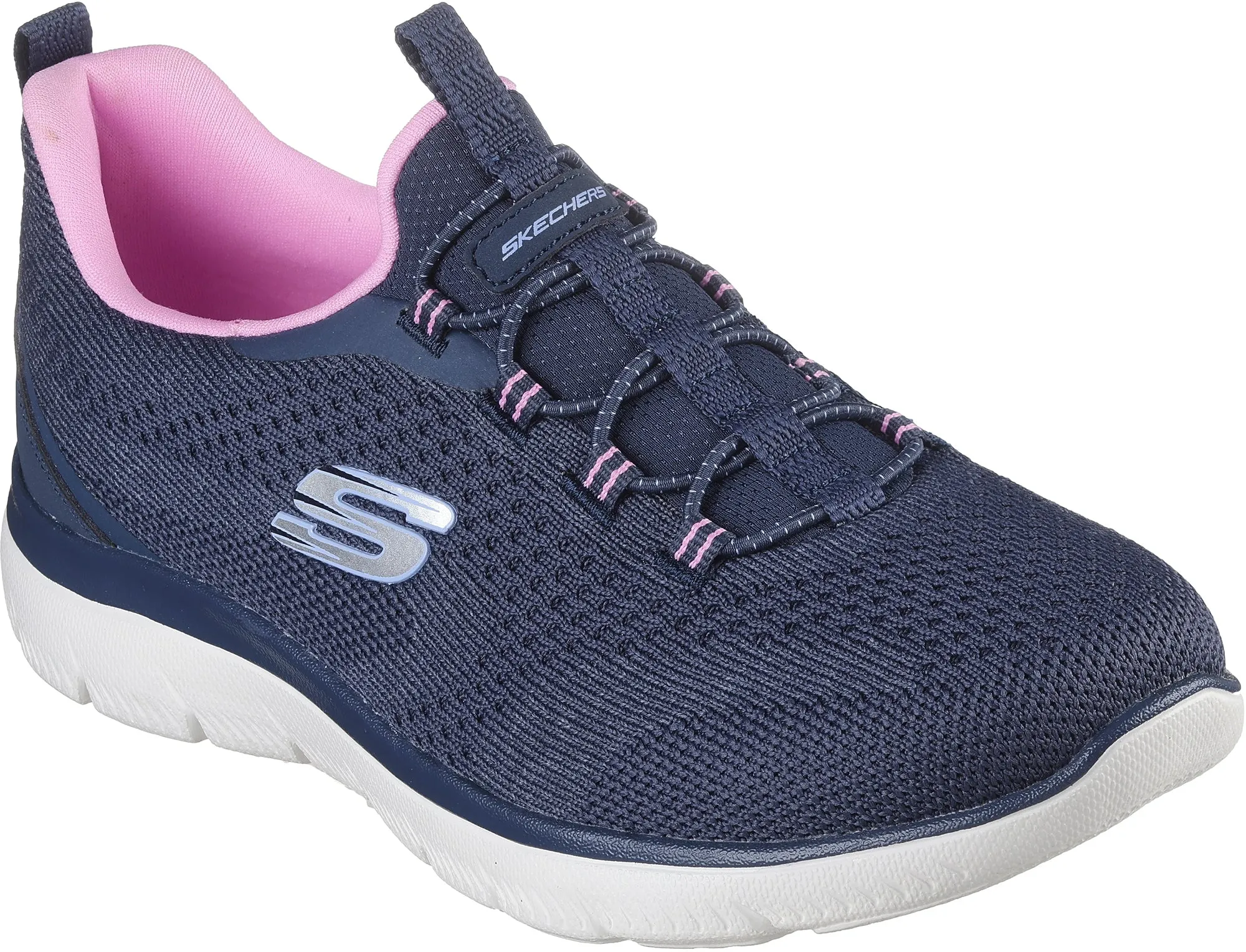 Luxe Touch Soft Glide Skechers Summits New Nature Womens Training Shoes - Blue