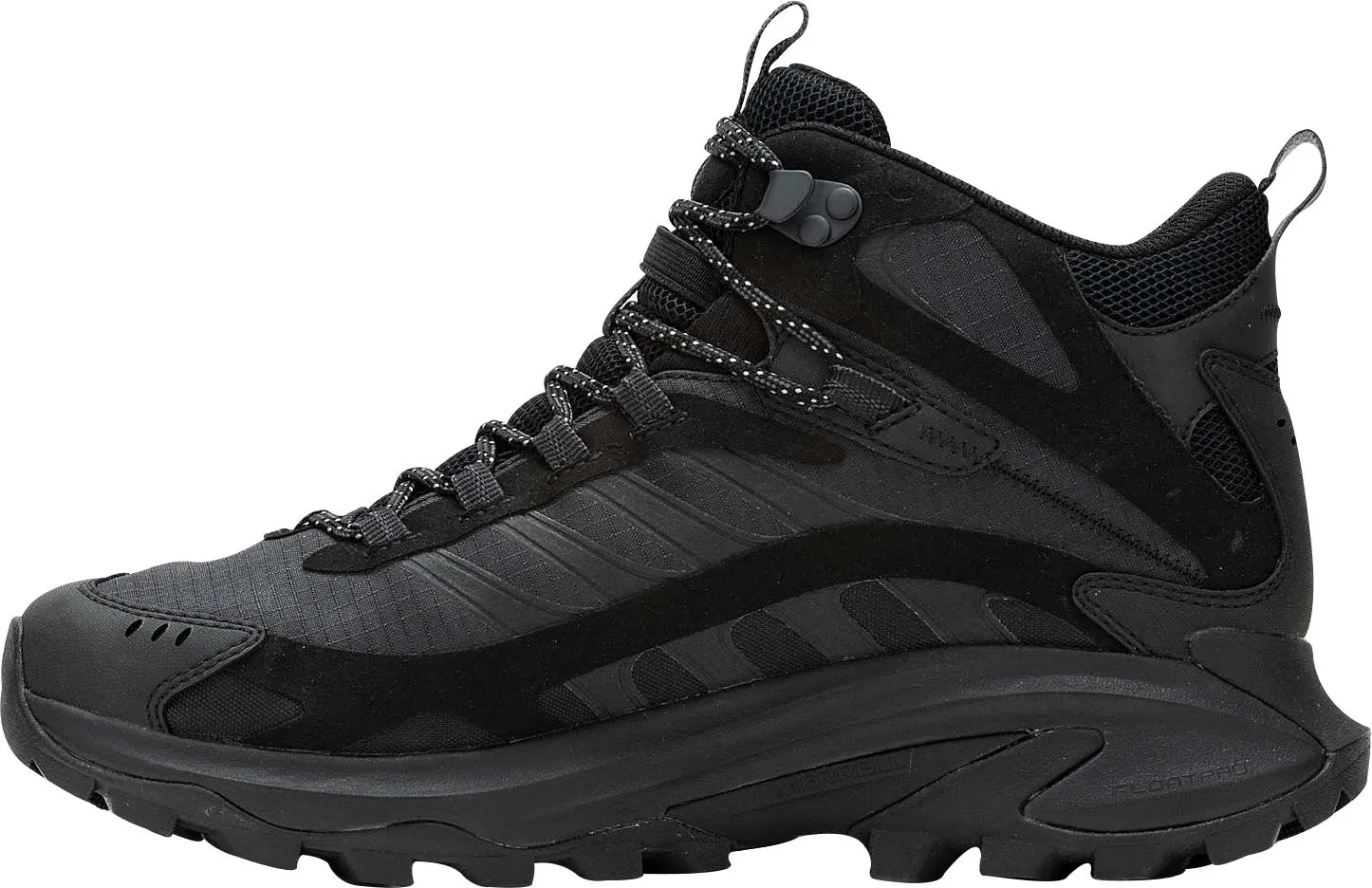 Merrell Moab Speed 2 Mid GORE-TEX Mens Walking Boots - Black Cave Trek Strong Tread