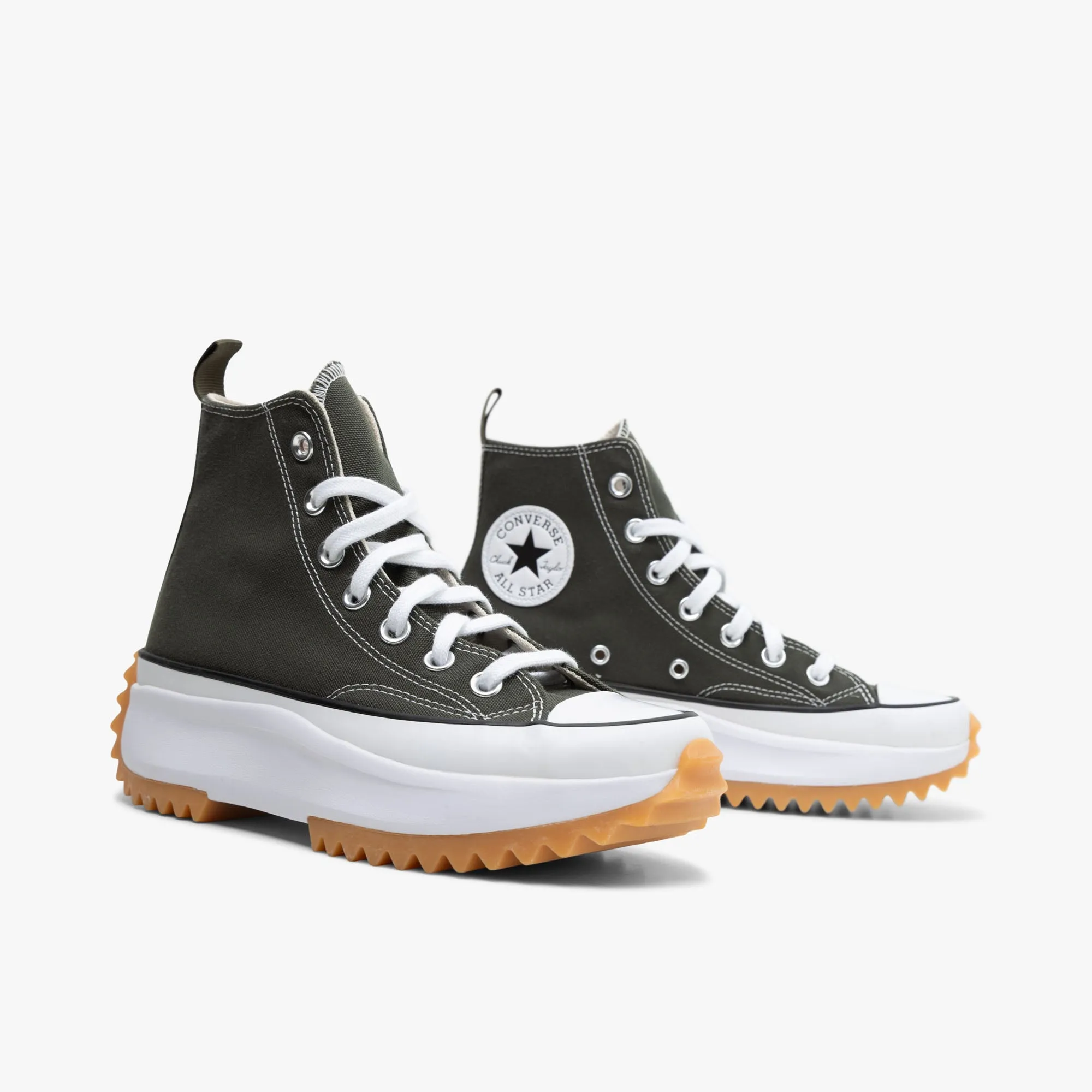 Long Trek Support Eco Path Converse Colour Run Star Hike Cargo Khaki / White - Black