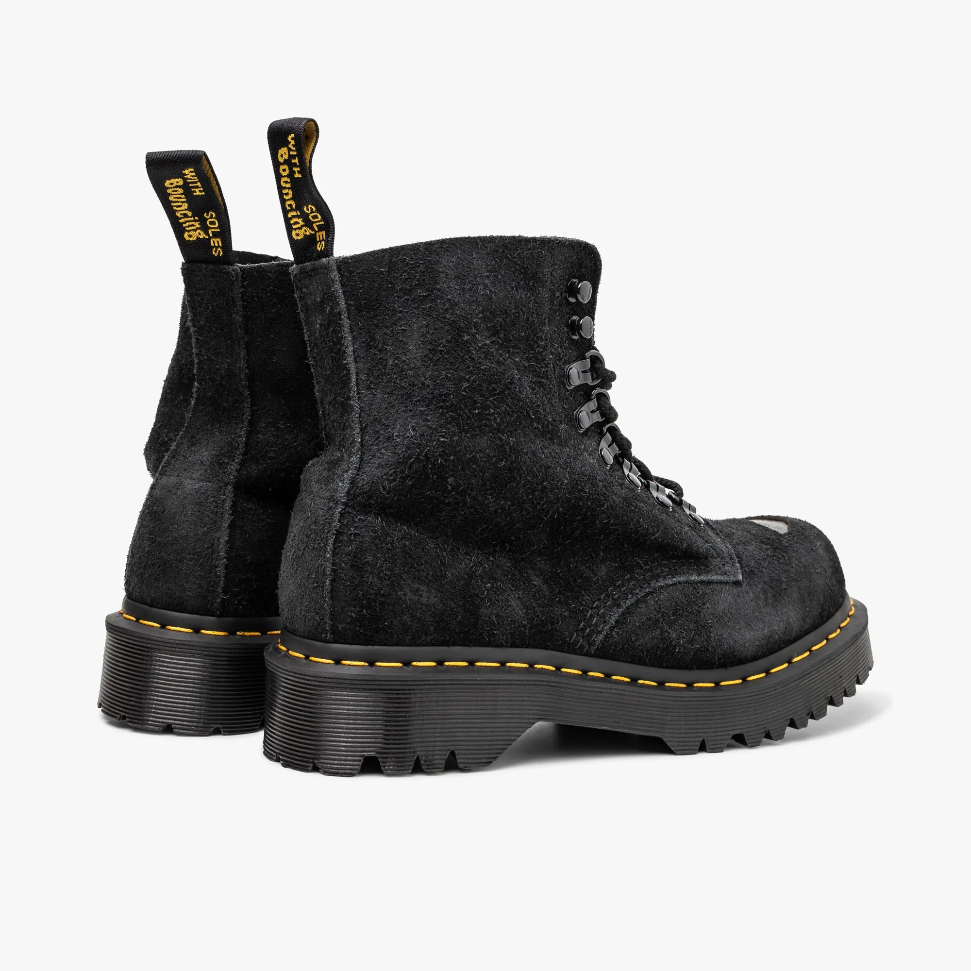 Heavy Duty Footwear Dr. Martens 1460 Hairy Suede / Black