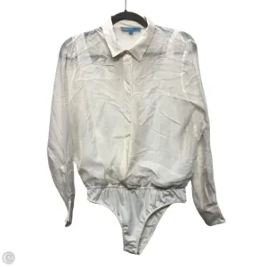 Bodysuit By Antonio Melani In Ivory, Size: M halter bodysuit