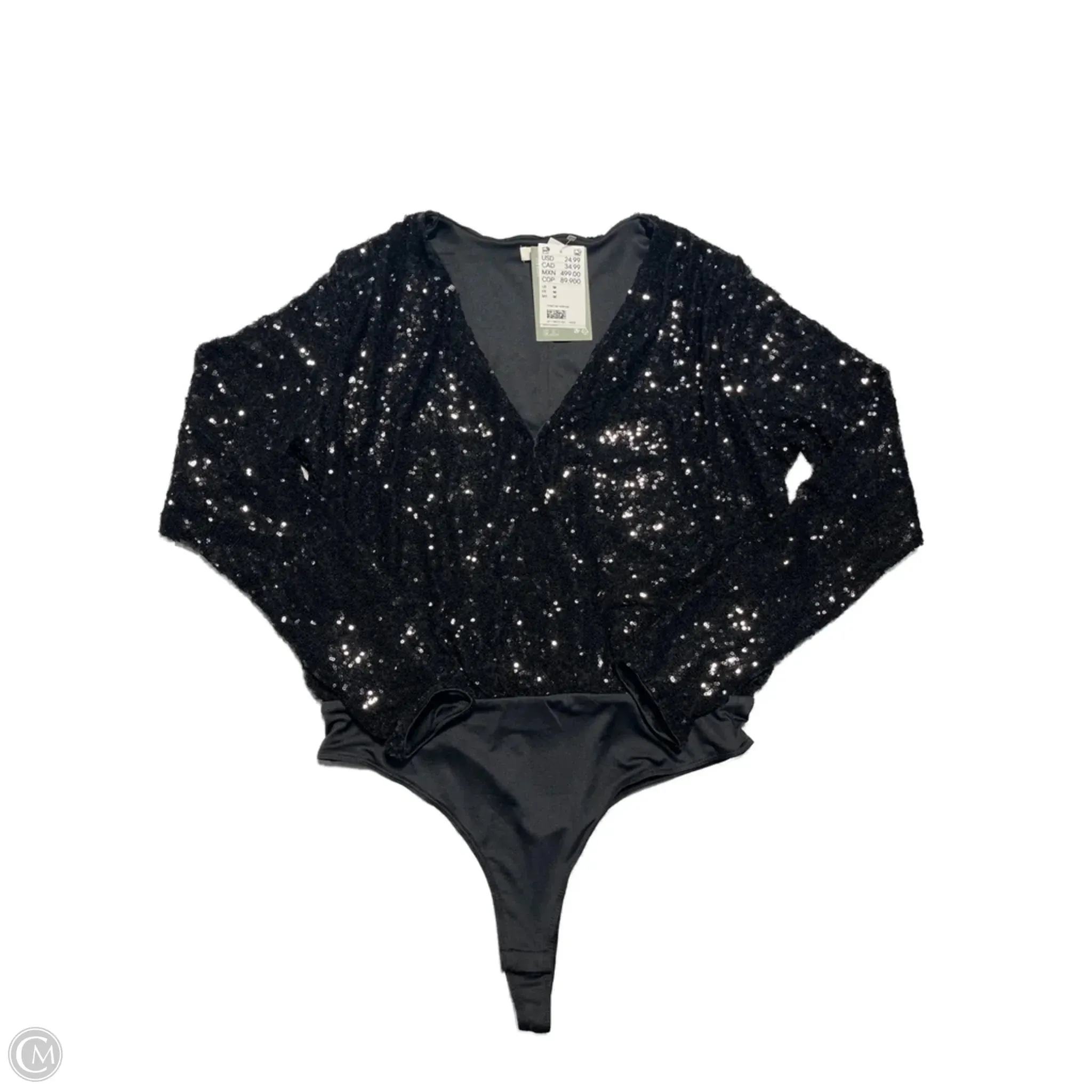 office bodysuit Bodysuit By H&m In Black, Size: M
