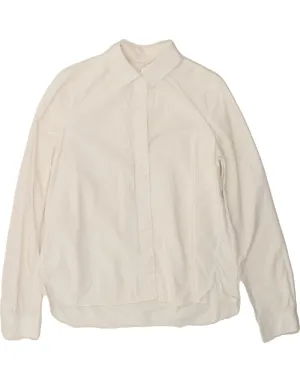 Coffee Run COS Womens Shirt US 4 Small White Cotton