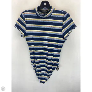 sport bodysuit professional bodysuit Bodysuit By Trixxi In Striped Pattern, Size: M